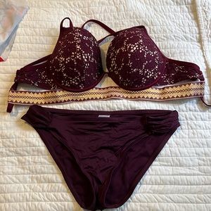 Target bikini. Top is shade and shore and bottom is mossio